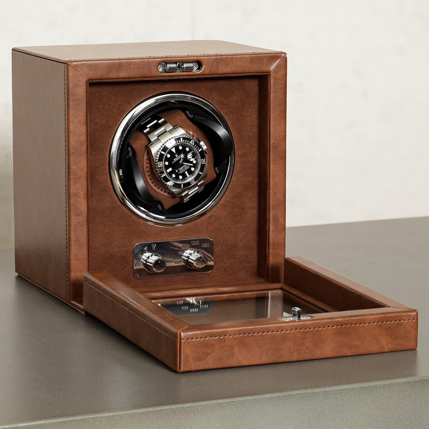 Remontoir Montre Automatique Rothwell Marron